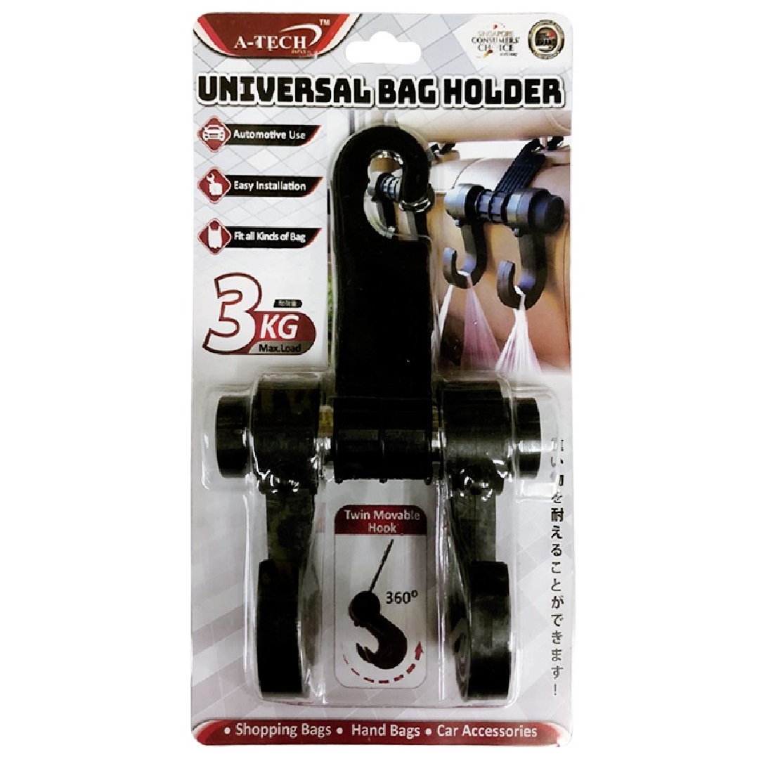 Universal Twin Hook Bag Holder